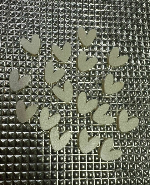 ACRÍLICO BRANCO - MINI CORAÇÃO - UNIDADE