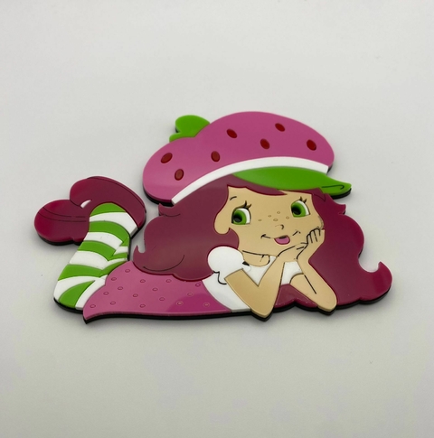 APLIQUE BONECA MORANGUINHO - UNIDADE