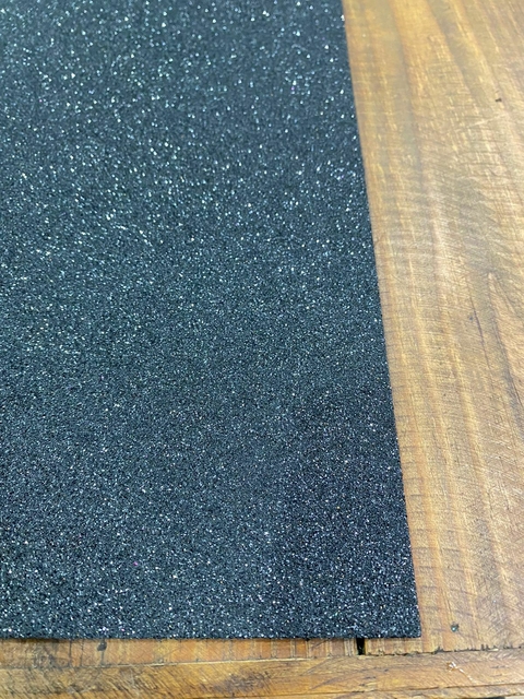 PLACA EVA GLITTER 40X48 PRETO - UNIDADE