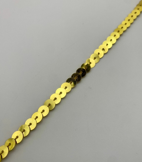 FITA PAETÊ DOURADO 6MM