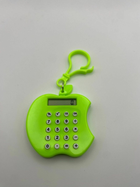 Mini calculadora maçã verde