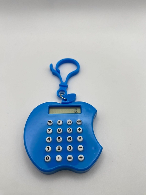 Mini calculadora maçã azul
