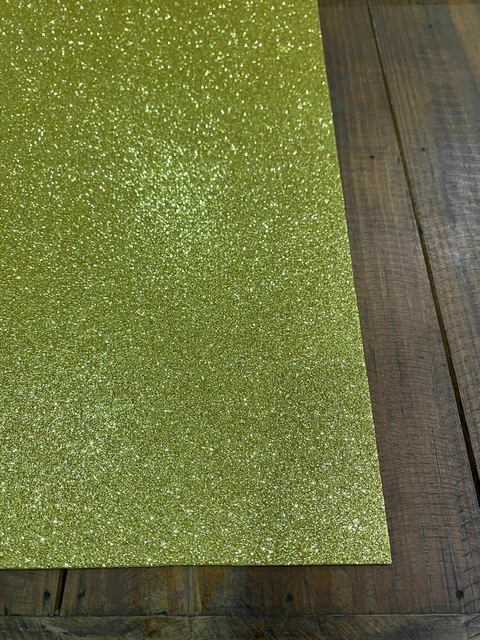 PLACA EVA GLITTER 40X48 DOURADO - UNIDADE