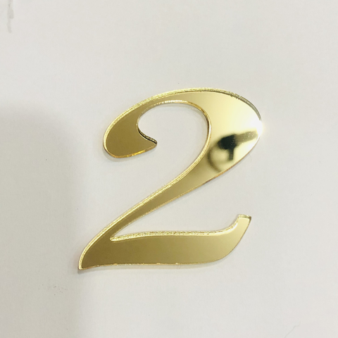 ACRÍLICO NÚMERO 2 5cm