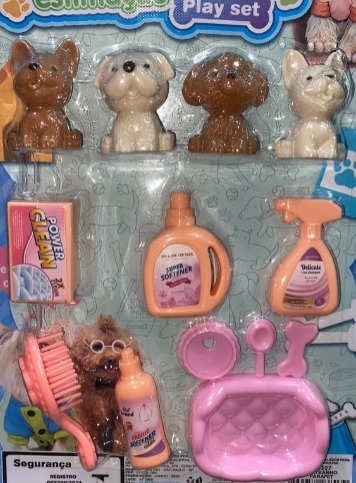 Kit brinquedos cachorrinhos