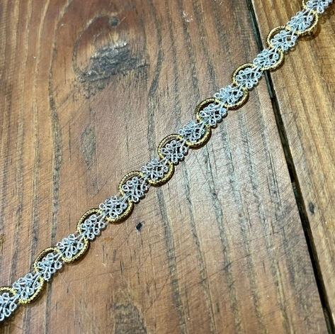 PASSAMANARIA REF 99 ONDINHA - PRATA E DOURADO - METRO