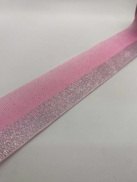 FITA GORGURÃO ROSA C GLITTER