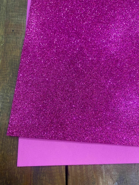Placa Eva Glitter 40x48 Pink Unidade