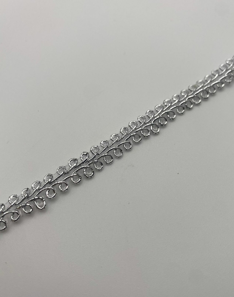 PASSAMANARIA REF. 95 P PRATA - LARG. 9 MM - 1 METRO