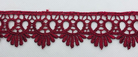 RENDA GUIPIR VINHO - 1 METRO