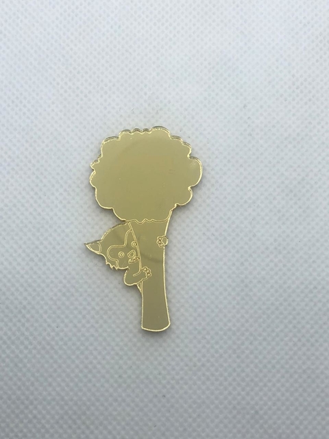 ACRÍLICO LOBO MAU NA ÁVORE