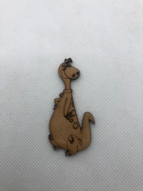 APLIQUE DINO 6 CM MDF - UNIDADE