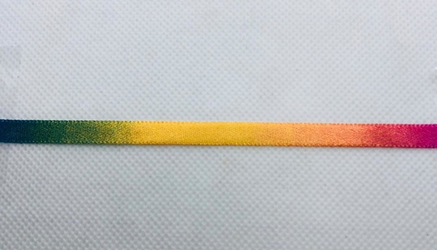 FITA DE CETIM TIE DYE NEON COLORS Nº 1 - 10 MTS