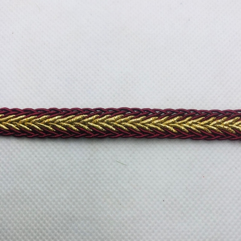 PASSAMANARIA TRANÇADA VERMELHO BORDÔ- 1 METRO