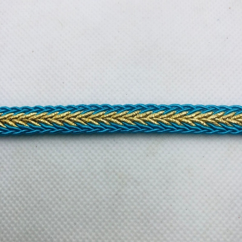 PASSAMANARIA TRANÇADA TURQUESA ESCURO - 1 METRO