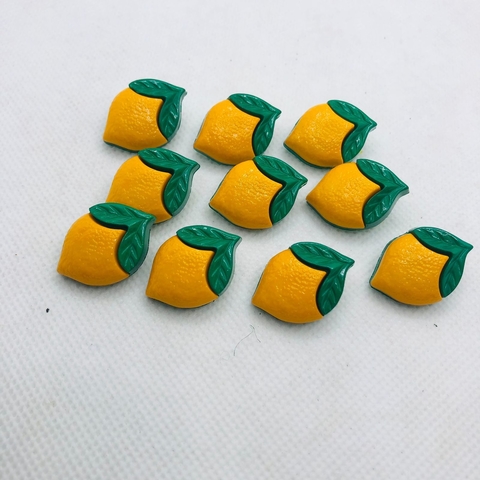 BOTÃO LIMÃO SICILIANO 2,5CM - UNIDADE