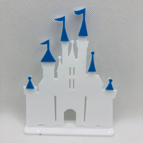 ACRÍLICO CASTELO DISNEY COM BASE 13X10 CM - UNIDADE