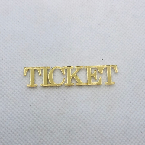 APLIQUE EM ACRÍLICO TICKET CIRCO - UNIDADE