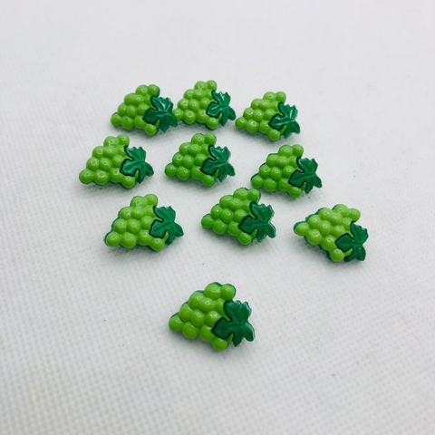 BOTÃO UVA VERDE 2CM - UNIDADE