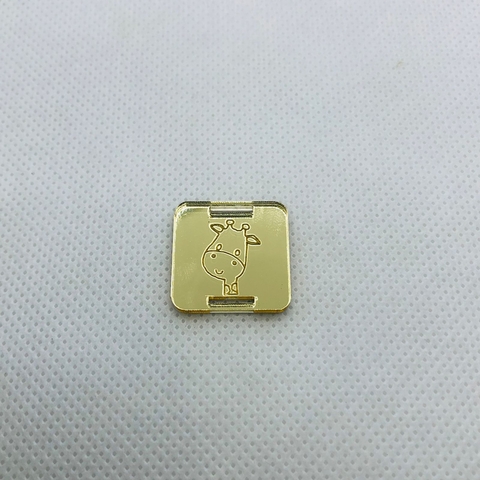 ACRILICO ROSTO GIRAFA - PASSANTE PARA ELÁSTICO CHATO ATÉ 7MM - UNIDADE