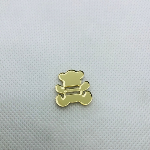 ACRILICO URSO - PASSANTE PARA ELÁSTICO CHATO ATÉ 7MM - UNIDADE