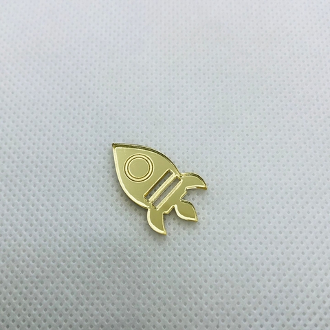 ACRILICO FOGUETE - PASSANTE PARA ELÁSTICO CHATO ATÉ 7MM - UNIDADE