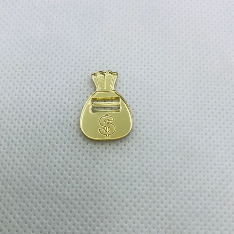 ACRILICO SACO DE DINHEIRO - PASSANTE PARA ELÁSTICO CHATO ATÉ 7MM - UNIDADE