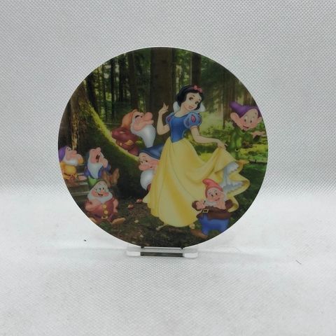 PLANO DE FUNDO EM ACRÍLICO IMPRESSO BRANCA DE NEVE 10 CM - UNIDADE