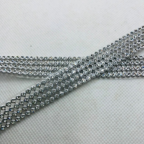 Manta Strass PRATA 45X2,5 - UNIDADE