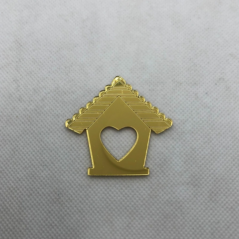 ACRÍLICO GAIOLA C/ CORAÇÃO - UNIDADE