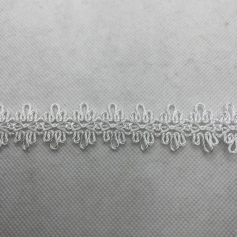 PASSAMANARIA REF. 70 FLOR BRANCO - LARG. 22 MM - 1 METRO