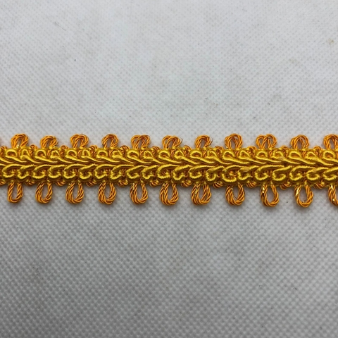 PASSAMANARIA REF. 97 AMARELO OURO/LARANJA/OURO - LARG. 20 MM - 1 METRO