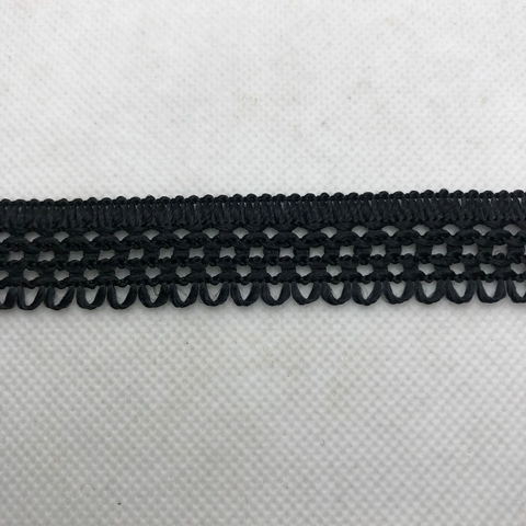 PASSAMANARIA REF. 80 PRETO - LARG. 20 MM - 1 METRO