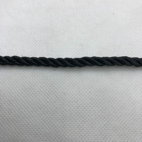 CORDÃO SÃO FRANCISCO PRETO LARG. 5 MM - METRO