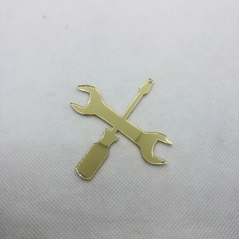 Acrílico Chave Cruzada - 6 cm