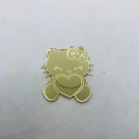 Acrílico Hello Kitty com Coração - 5 cm