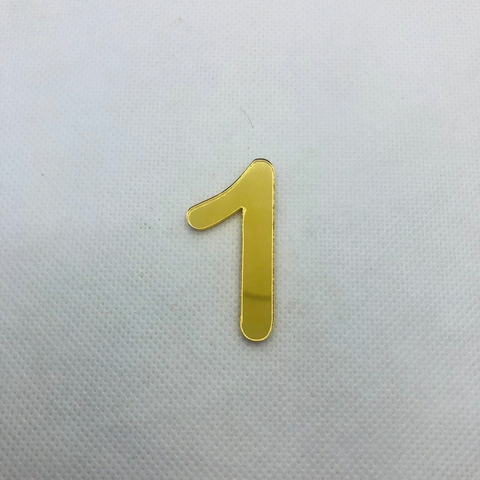 ACRÍLICO NÚMERO 1 - 4 CM - UNIDADE