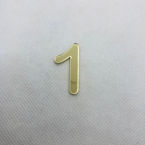 Acrílico Número 1 - 3 cm