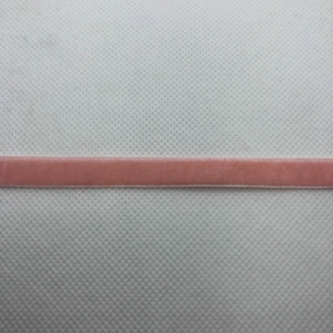 FITA VELUDO ROSA CLARO 1 CM - 1 METRO