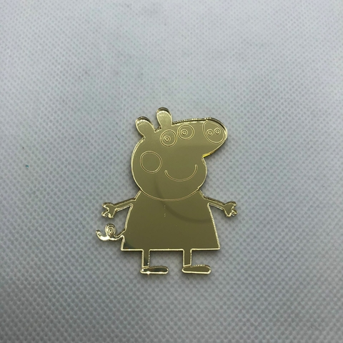APLIQUE EM ACRÍLICO PEPPA PIG 5 CM - UNIDADE