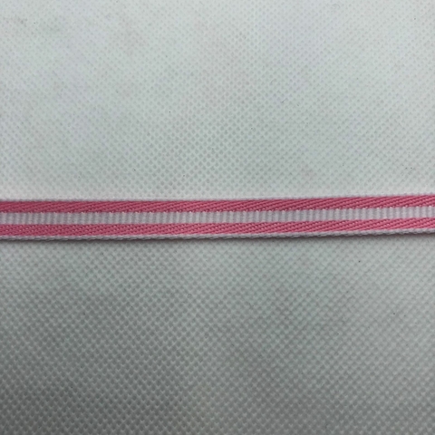 FITA JEANS LISTRADA ROSA C/ BRANCO - METRO