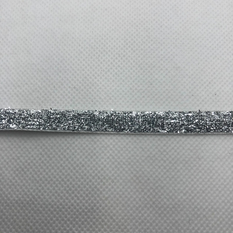 FITA GLITTER PRATA - 1 METRO