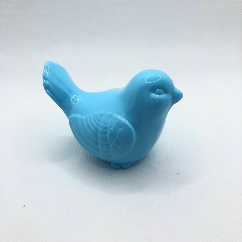 PASSARINHO EM 3D AZUL - UNIDADE