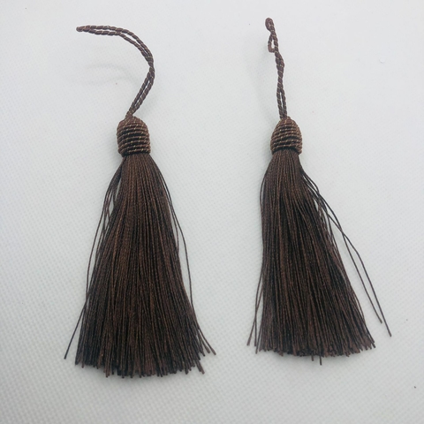 PINGENTE TASSEL COM TULIPA MARROM CAFÉ - UNIDADE