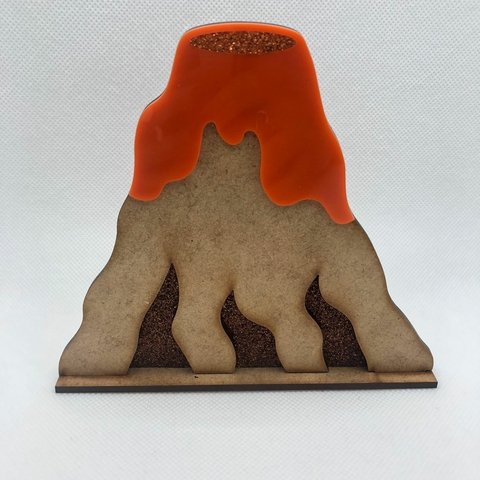 VULCÃO EM MDF 12,5 X 13 CM - UNIDADE
