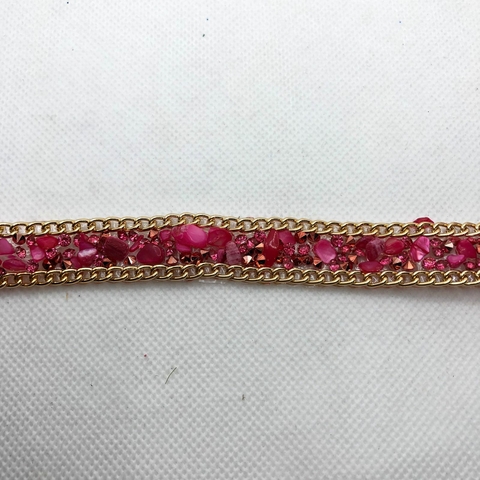 PASSAMANARIA LUXO PEDRINHAS PINK - METRO