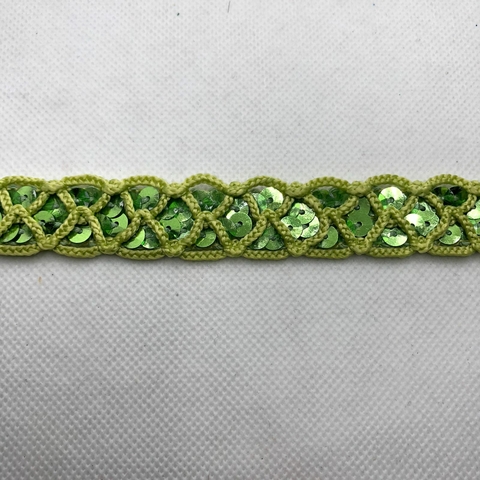 FITA PAETÊ VERDE - METRO