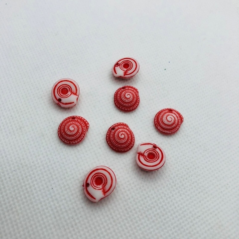 MINI CONCHA REDONDA VERMELHA - UNIDADE