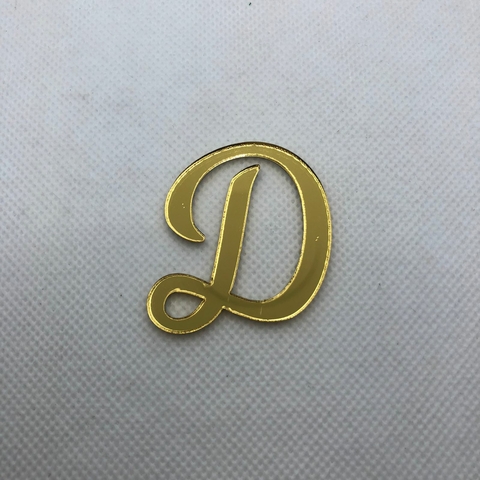 ACRÍLICO LETRA D - 4 CM - UNIDADE