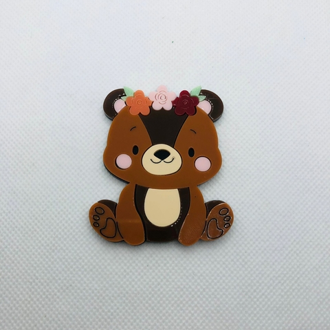 APLIQUE URSINHA COLORIDA 6 CM - UNIDADE